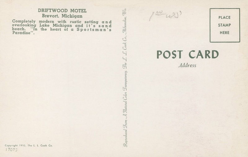 Driftwood Motel - Old Postcard